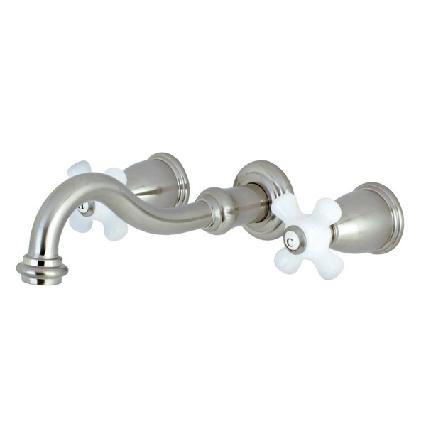 Roman Tub Faucet, Brushed Nickel, Wall Mount